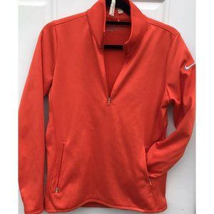 Nike Golf Therma-Fit Activewear Women’s 1/4 Zip Pullover Jacket Orange Med M